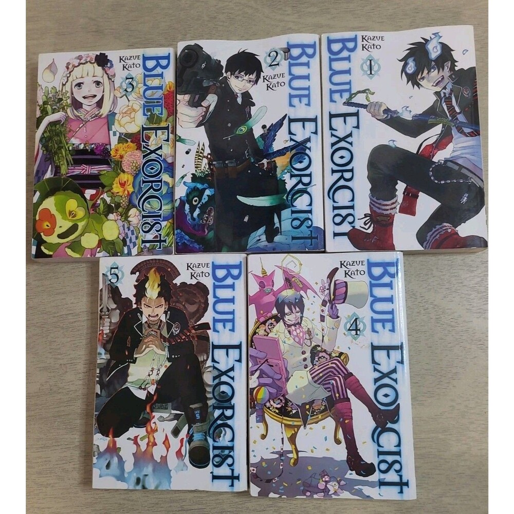 Lot of 5 Blue Exorcist Kazuhiro Kato Manga Volumes 1 - 5